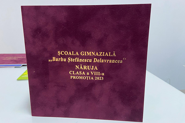 Velvet Hard Cover foil personalization